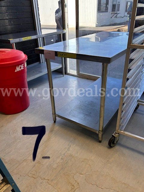 Commercial Stainless Steel Work Table with Undershelf – 5' x 30" x 3'