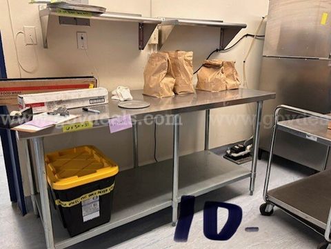 Commercial Stainless Steel Work Table with Undershelf – 6' x 2' x 35