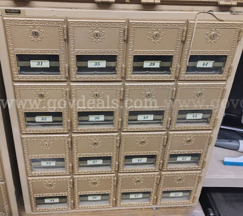 Vintage Brass Post Office Boxes