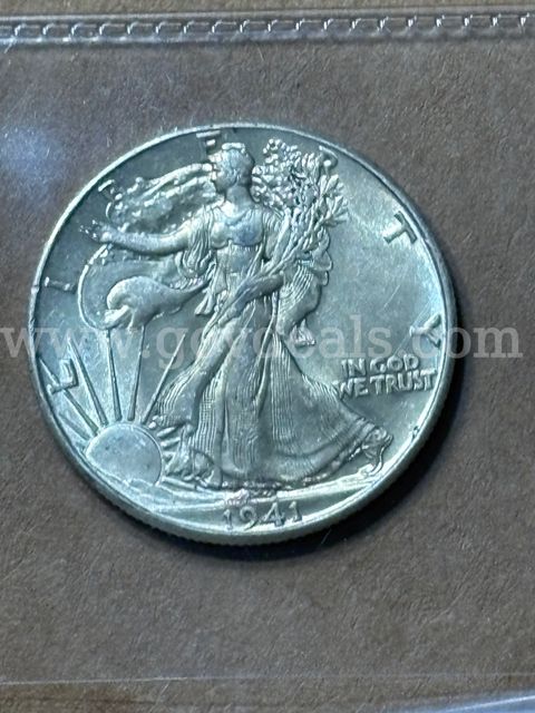 1941 silver walking Liberty Half Dollar