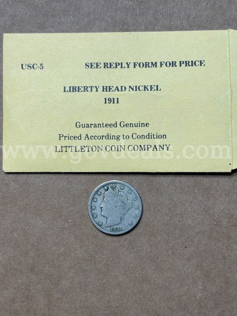 1911 Nickel & 1973 Roosevelt dime