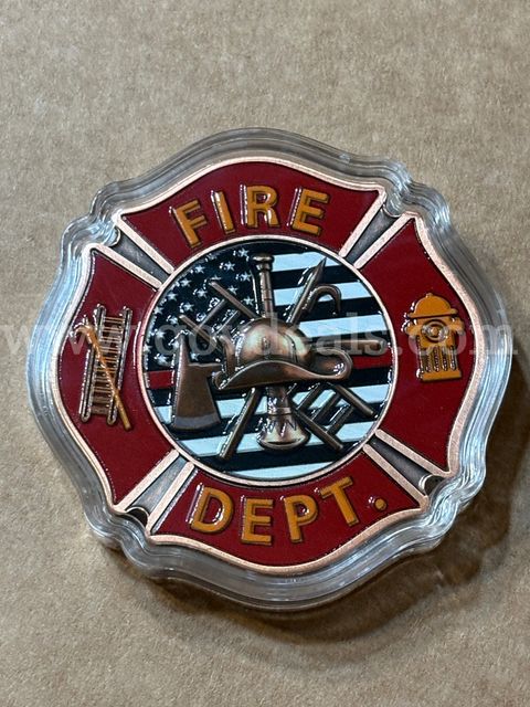 5oz. .999 copper Fire Department (New)