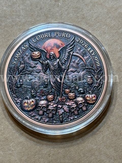 5oz. .999 copper Happy Halloween