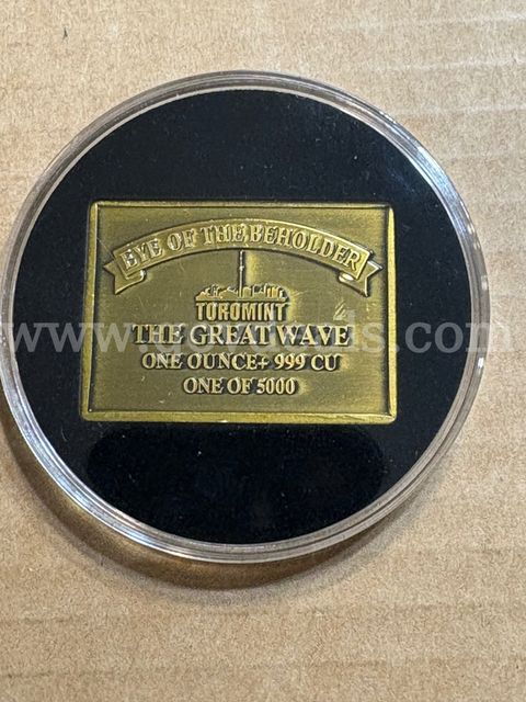 (New) 1oz. .999 copper Eye of beholder