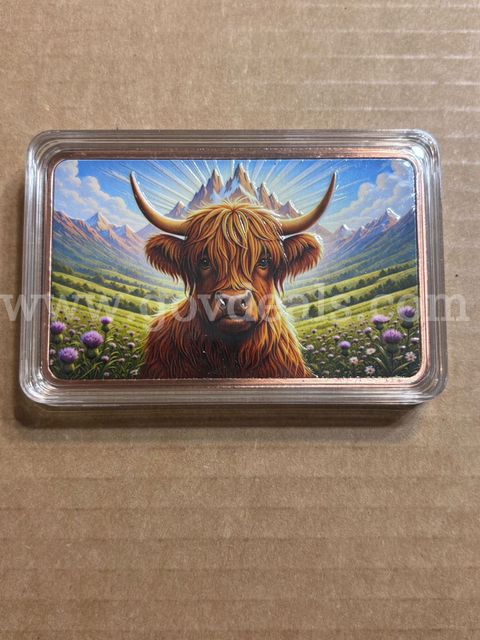 5oz. .999 copper Cow (New)