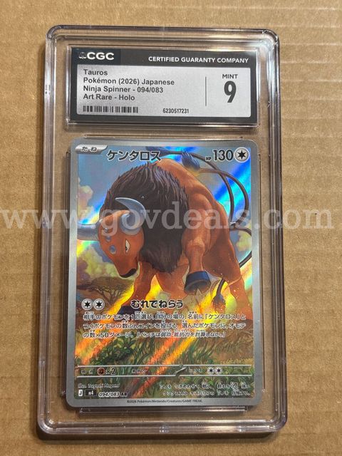Pokémon Tauros CGC 9