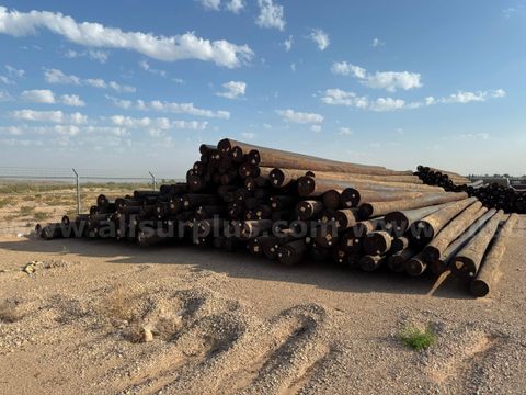 Utility Poles, Wood, 45ft, Class 2, Creosote Preservative, Southern Yellow Pine, Qty 200