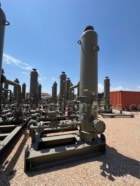 Separator, 2 Phase Vertical Gas Scrubber, 1440psi, 24in x 10ft, Skidded, Qty 1
