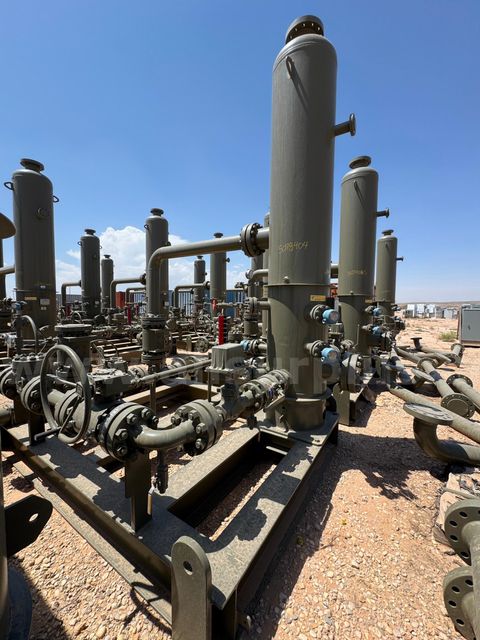 Separator, 2 Phase Vertical Gas Scrubber, 1440psi, 24in x 10ft, Skidded, Qty 1
