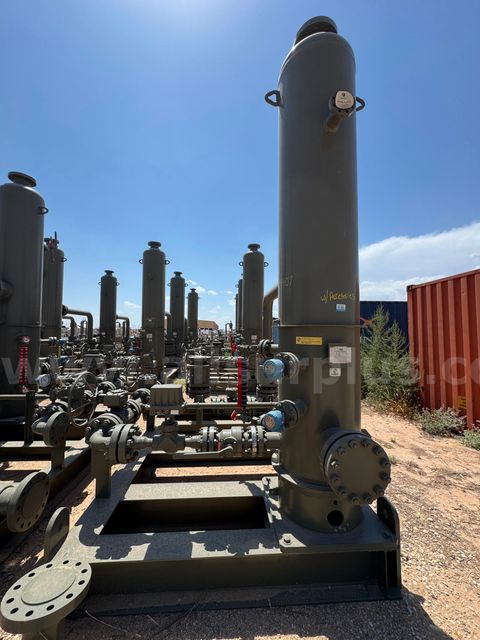 Separator, 2 Phase Vertical Gas Scrubber, 1440psi, 24in x 10ft, Skidded, Qty 1