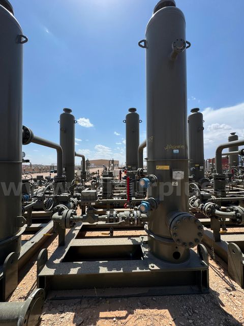 Separator, 2 Phase Vertical Gas Scrubber, 1440psi, 24in x 10ft, Skidded, Qty 1