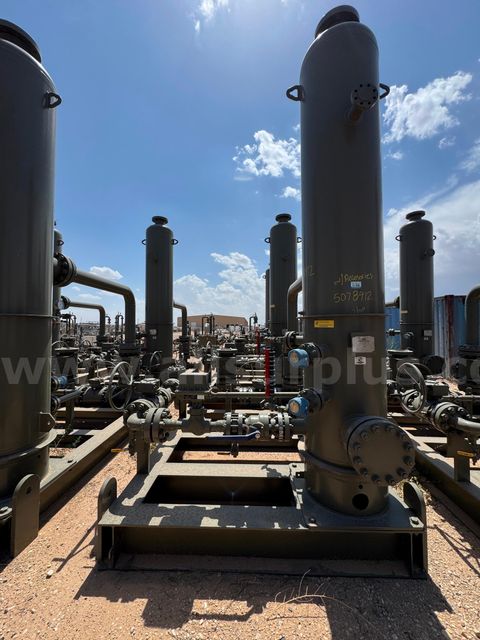 Separator, 2 Phase Vertical Gas Scrubber, 1440psi, 24in x 10ft, Skidded, Qty 1