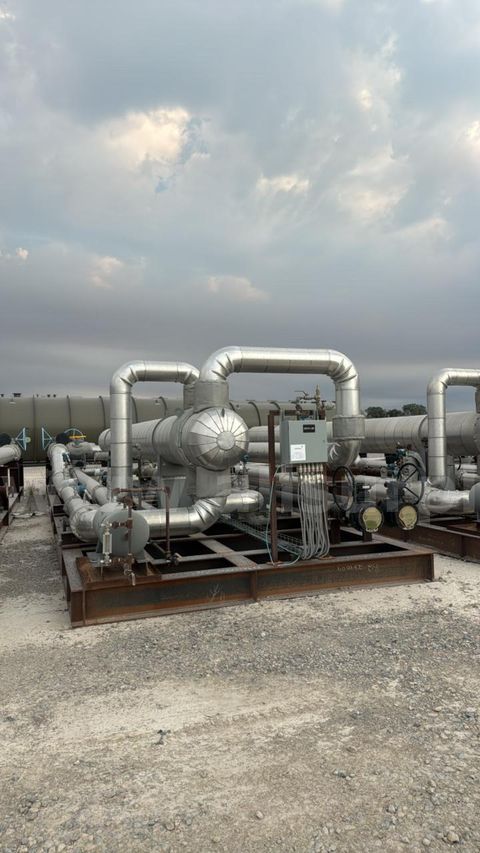 Heat Exchanger, Shell and Tube Hot Oil Economizer Skid, 250psig, 24” x 354”, 2058.4 sqft Area