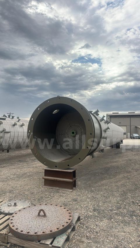 Vapor Recovery Tower, 72" x 43' S/S, 250psig @ 212F, Qty 1, Unused