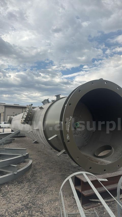 Vapor Recovery Tower, 72" x 43' S/S, 250psig @ 212F, Qty 1, Unused