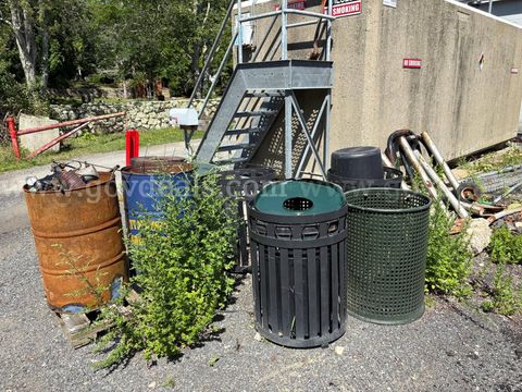 A Lot of Trash Barrels