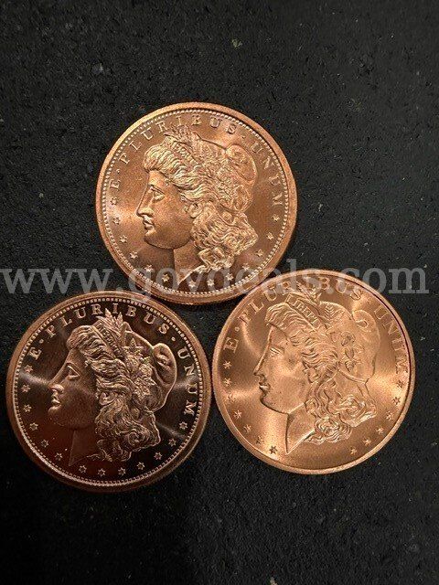Morgan Tribute Copper Rounds