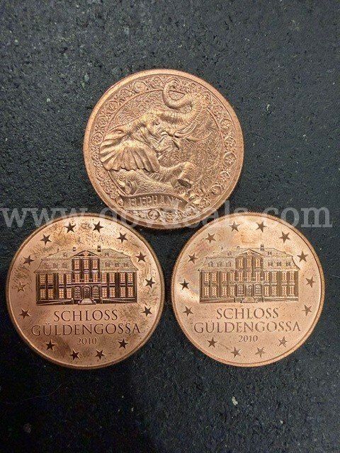 Geiger and Intaglio Mint Copper Rounds