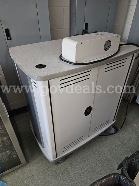 Lot of Two iPad Charging Storage Carts, Bretford and InTouch Brands