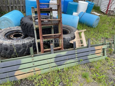 MilitaryAM General Parts Lot - Tires, Rims & Miscellaneous Components