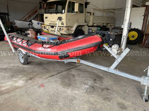 Zodiac MK2 GR Inflatable Rescue Boat, Yamaha 25HP Outboard & Sealion Trailer