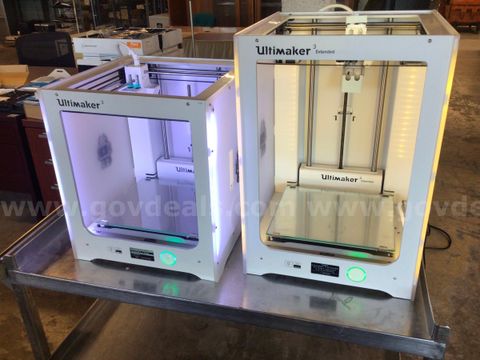 Lot of Two Ultimaker 3 3d Printers