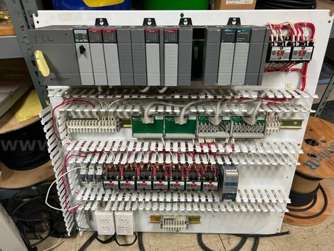 Allen Bradley SLC 500 PLC Rack 1747-L552 CPU I/O Cards Relays Back Panel Can Ship