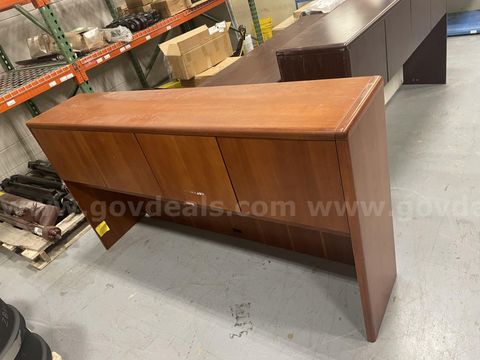 Wooden Desk Hutch