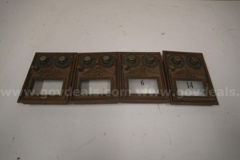 Lot of Four Vintage Mailbox Doors