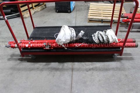 Lot of Senoh Volleyball Uprights and Porter Net