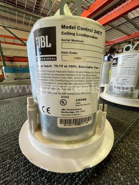 1 LOT OF 4 JBL Professional Control 24CT in-ceiling commercial loudspeakers