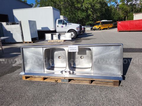 Used commercial 2 tub kitchen sink