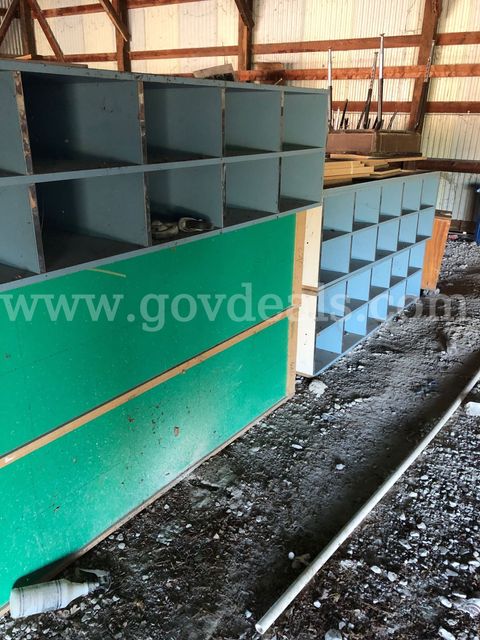 School shelving - wooden