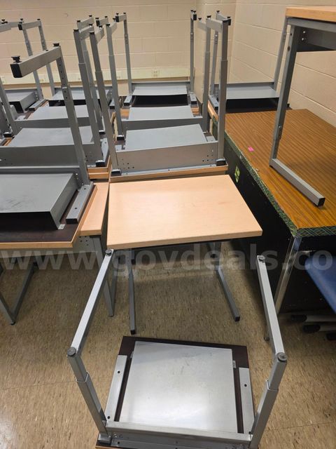 classroom wood top desks Qty 20