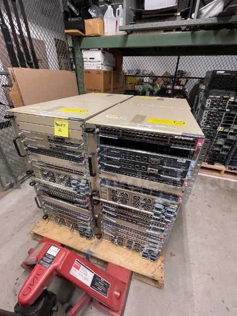 Lot of (14) Cisco Brand Network Chassis and Switches