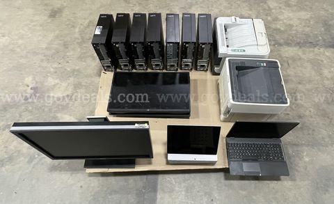 (25 Assets) Monitors, Printers, Laptop, Tablets, Desktops