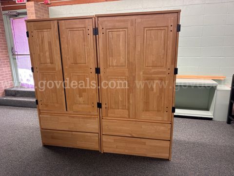2 Wardrobes with 2 drawers. Fair Condition.