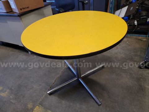 (2) Yellow Tables