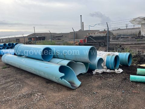 Lot of 5 – 24" Vinyltech C900 DR25 PVC Water Main Pipes – 78 Linear Feet