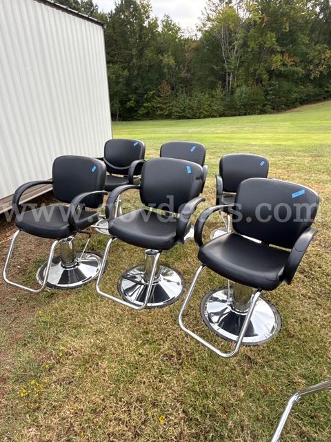 6 hydronic salon chairs
