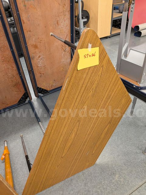 trapezoid table 57 x 26