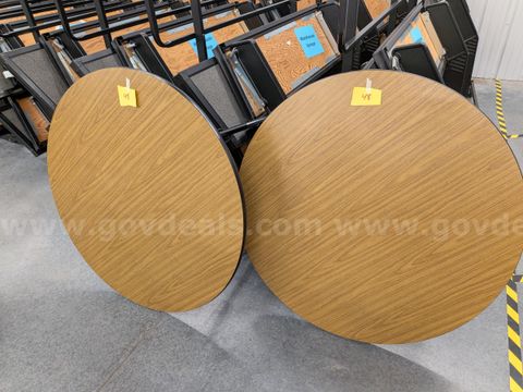 x2 round tables 48"