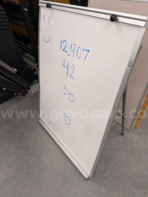 white board easel