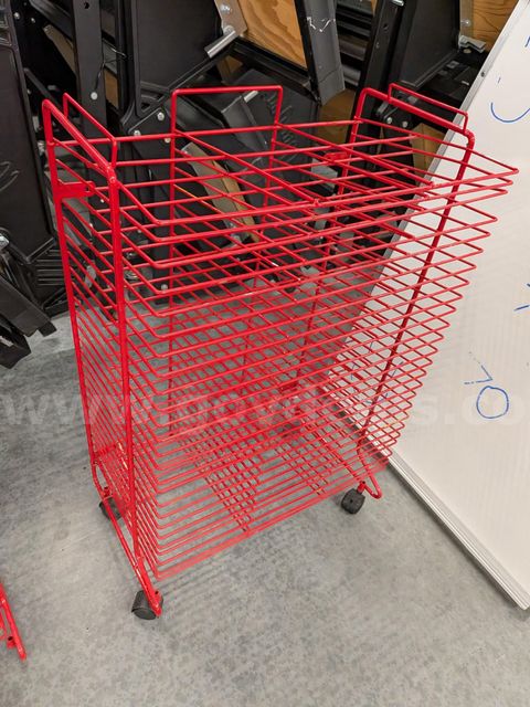 art drying rack on wheels (wheels don't work)