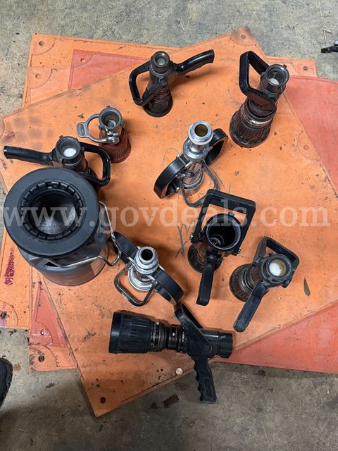 Lot of fire nozzles