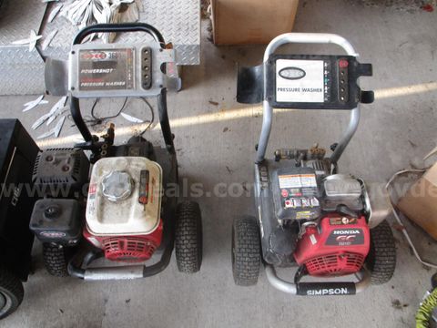 (2) Used Simpson Pressure Washers; Parts Or Repair
