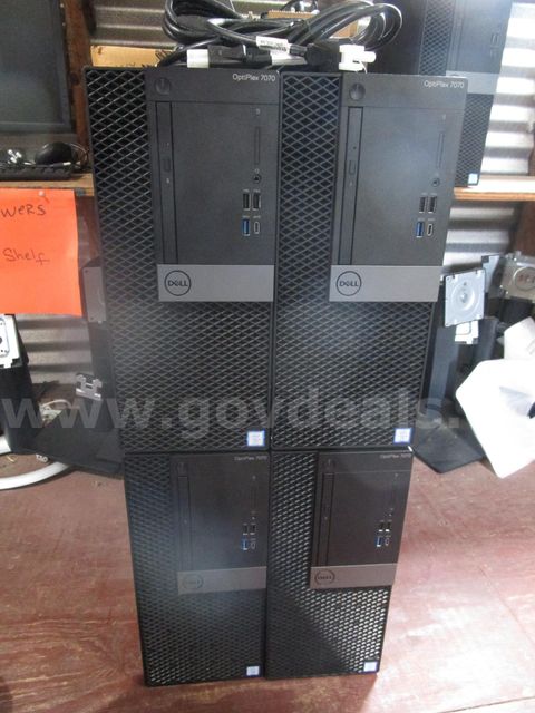 (4) Used Dell Computer Towers; Optiplex 7070