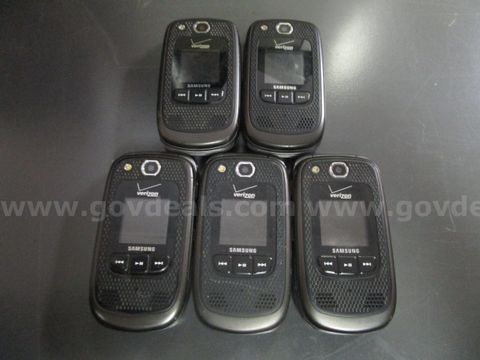 (5) Used Samsung Flip Phones, Sch-U660