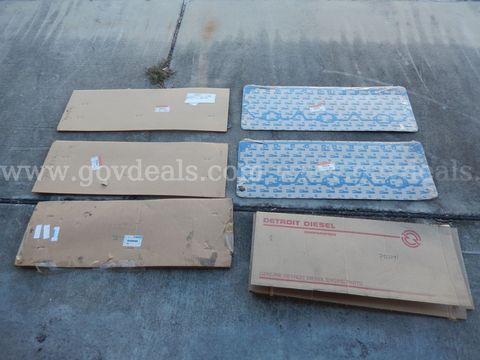 Used (2) Cummins Gasket Rkr Lever Housing, (1) Detriot Diesel Gasket Parts, (3) Plastic Bus Gasket Parts