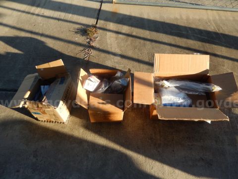 New/Old Stock (3) Boxes Of Assorted Bus Parts/Equipment